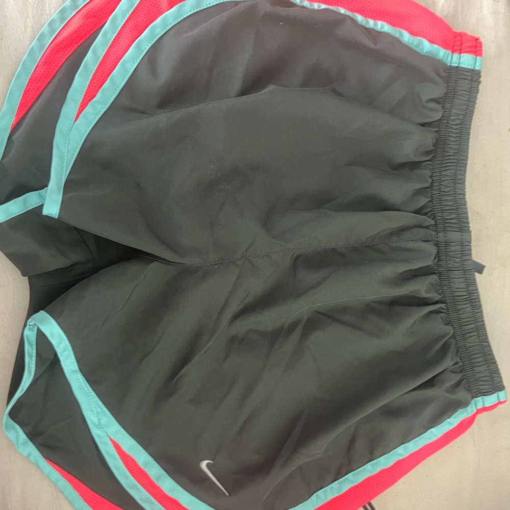 Nike Black and Red Athletic Shorts Lightweight Performance Wear